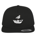 Papierschiff Möwe Moin - Premium Snapback Cap - Kiebitzdelle
