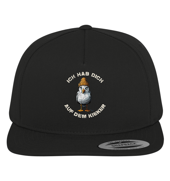 Ich hab Dich auf dem Kieker Möwe Spruch - Premium Snapback Cap - Kiebitzdelle