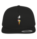 Eisdieb Freche Möwe mit Eiscreme - Premium Snapback Cap - Kiebitzdelle