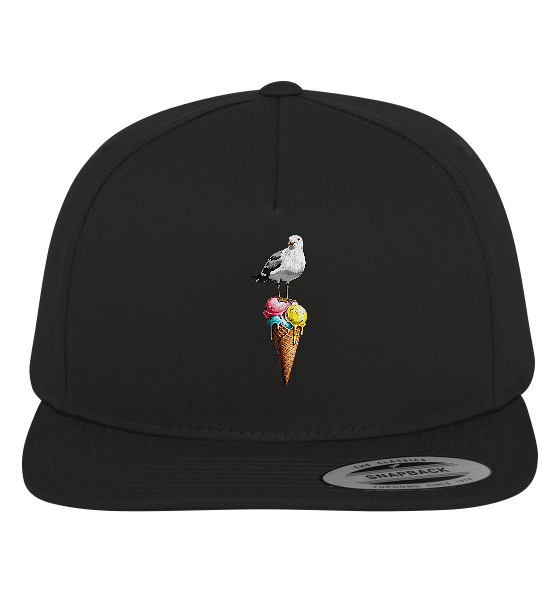 Eisdieb Freche Möwe mit Eiscreme - Premium Snapback Cap - Kiebitzdelle