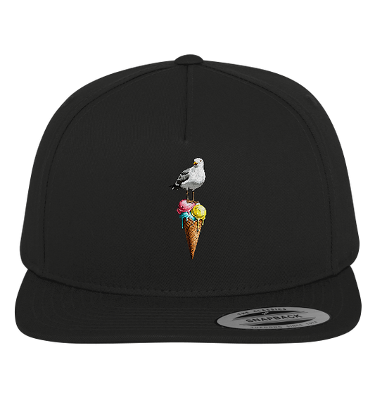 Eisdieb Freche Möwe mit Eiscreme - Premium Snapback Cap