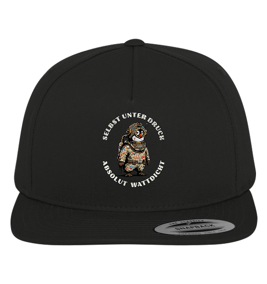 Wattdicht Pinguin Taucher mit lustigem Spruch - Premium Snapback Cap