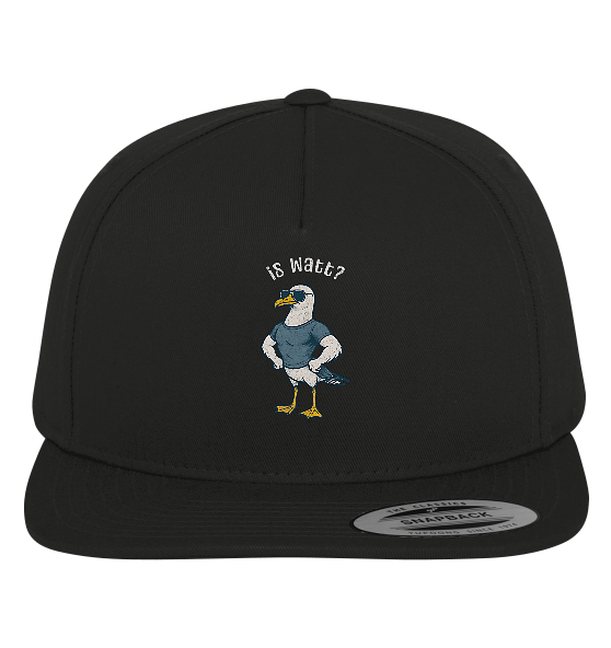 Is Watt Starke Möwe mit lustigem Spruch - Premium Snapback Cap - Kiebitzdelle