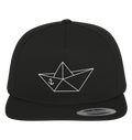 Papierschiff Papierboot Origami - Premium Snapback Cap - Kiebitzdelle