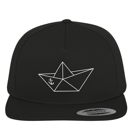 Papierschiff Papierboot Origami - Premium Snapback Cap - Kiebitzdelle