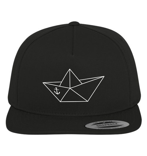 Papierschiff Papierboot Origami - Premium Snapback Cap - Kiebitzdelle