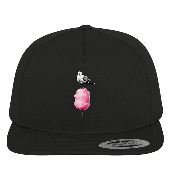 Möwe auf Zuckerwatte - Premium Snapback Cap - Kiebitzdelle