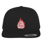 Feuer und Flamme für den Norden - Premium Snapback Cap in Black / Green - Studio Ansicht - Kiebitzdelle