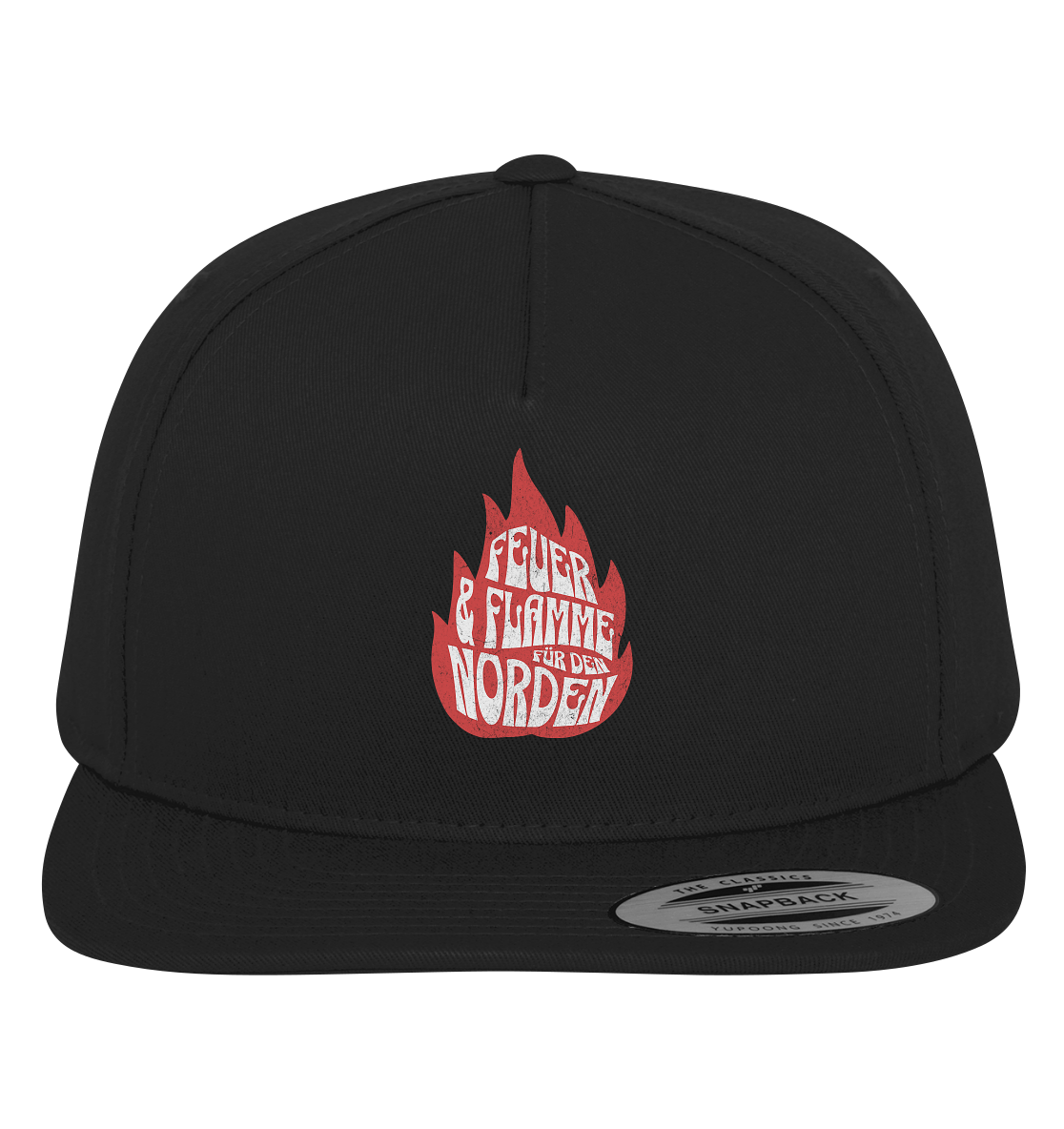 Feuer und Flamme für den Norden - Premium Snapback Cap - Kiebitzdelle