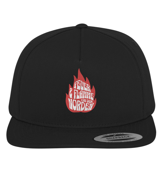 Feuer und Flamme für den Norden - Premium Snapback Cap