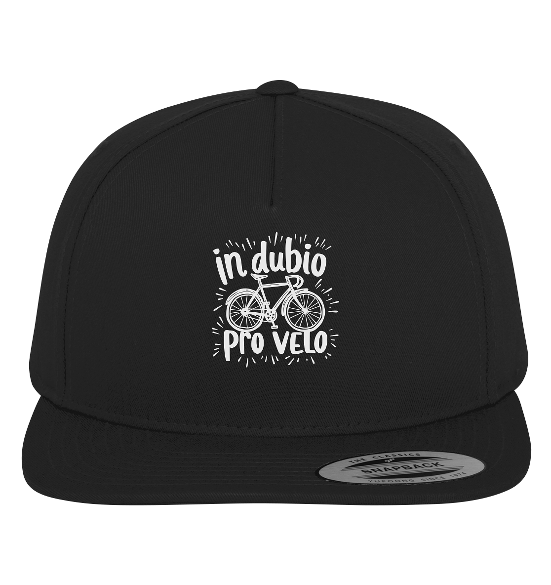In dubio pro velo Fahrrad Spruch - Premium Snapback Cap - Kiebitzdelle