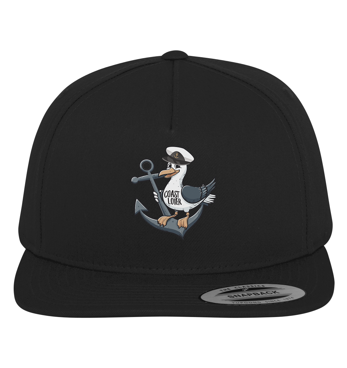 Coast Lover Möwe Kapitän - Premium Snapback Cap - Kiebitzdelle