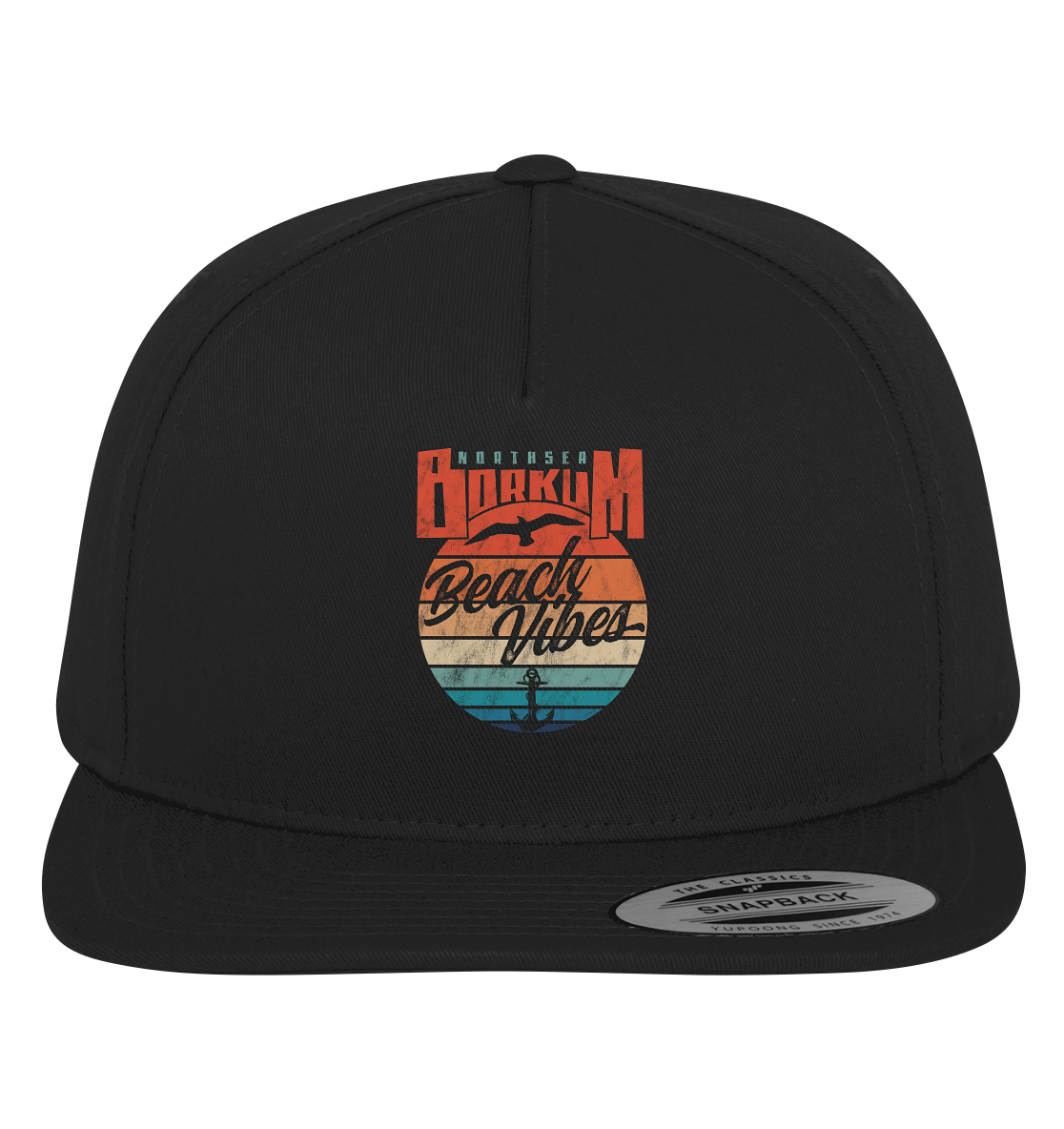 Borkum Beach Vibes - Premium Snapback Cap - Kiebitzdelle