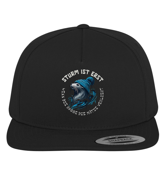 Sturm ist erst wenn die Robbe die Mütze verliert - Premium Snapback Cap - Kiebitzdelle