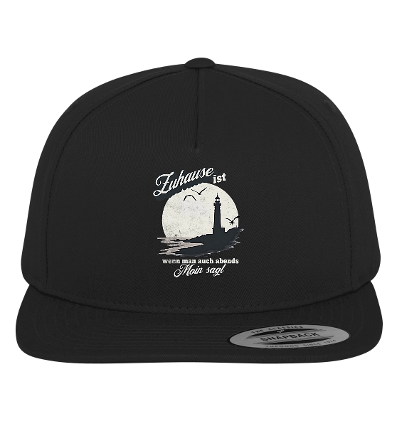 Moin Spruch Zuhause - Premium Snapback Cap - Kiebitzdelle