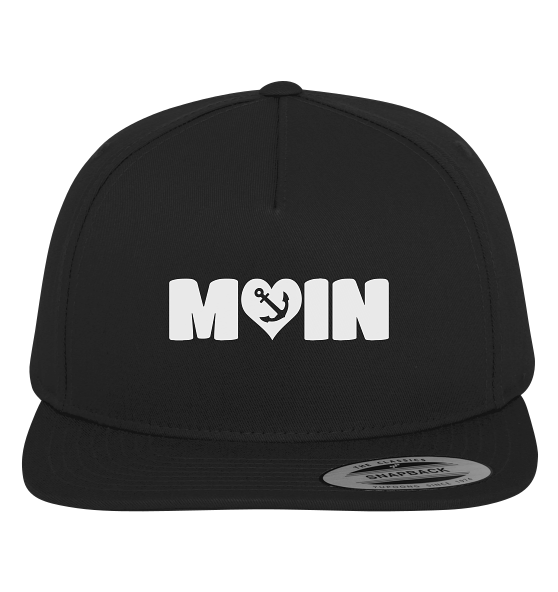 Moin Spruch mit Herz Anker - Premium Snapback Cap - Kiebitzdelle