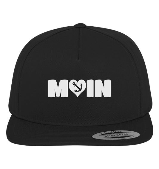 Moin Spruch mit Herz Anker - Premium Snapback Cap