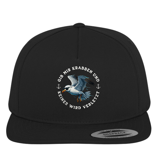 Gib mir Krabben und keiner wird verletzt - Premium Snapback Cap