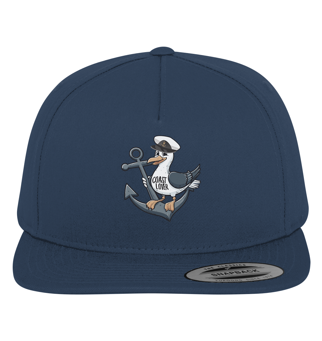Coast Lover Möwe Kapitän - Premium Snapback Cap - Kiebitzdelle