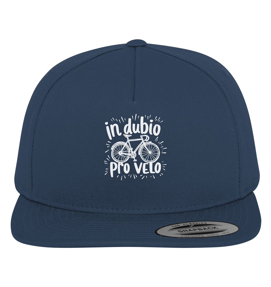 In dubio pro velo Fahrrad Spruch - Premium Snapback Cap - Kiebitzdelle