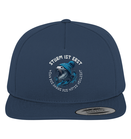 Sturm ist erst wenn die Robbe die Mütze verliert - Premium Snapback Cap - Kiebitzdelle