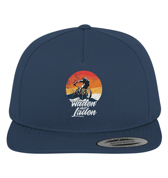 Waden statt Laden Fahrrad E-Bike Radtrikot - Premium Snapback Cap - Kiebitzdelle