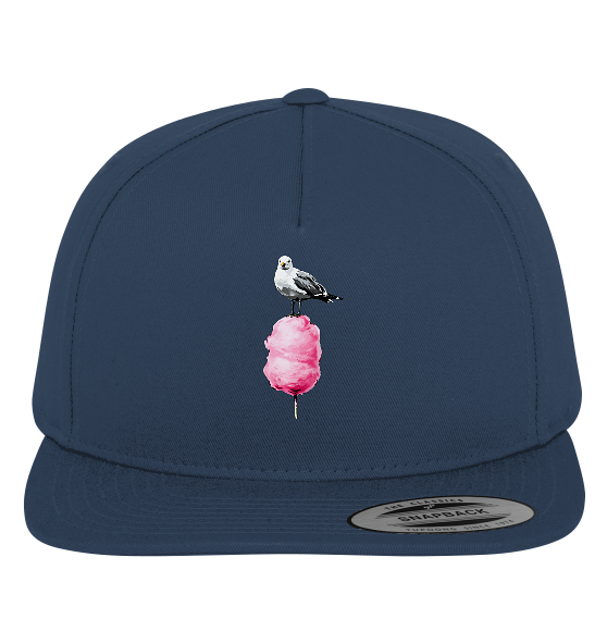 Möwe auf Zuckerwatte - Premium Snapback Cap - Kiebitzdelle