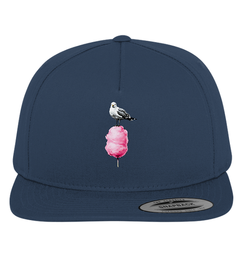 Möwe auf Zuckerwatte - Premium Snapback Cap - Kiebitzdelle
