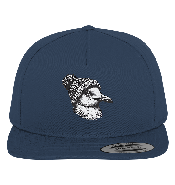 Coole Möwe mit Pudelmütze - Premium Snapback Cap - Kiebitzdelle