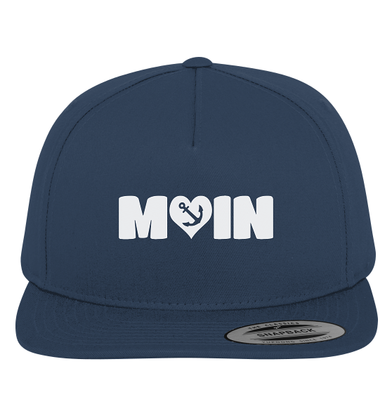 Moin Spruch mit Herz Anker - Premium Snapback Cap