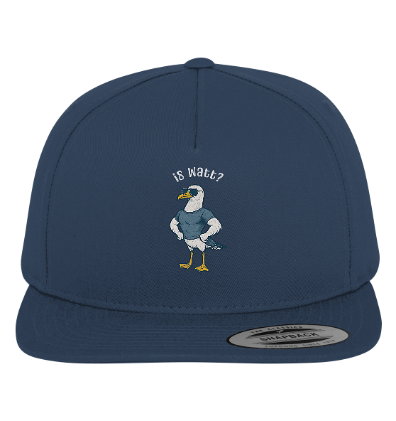 Is Watt Starke Möwe mit lustigem Spruch - Premium Snapback Cap - Kiebitzdelle