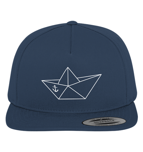 Papierschiff Papierboot Origami - Premium Snapback Cap - Kiebitzdelle