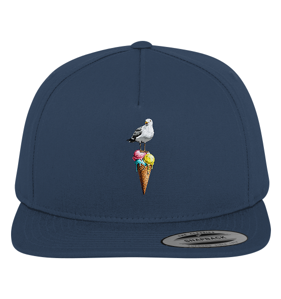 Eisdieb Freche Möwe mit Eiscreme - Premium Snapback Cap