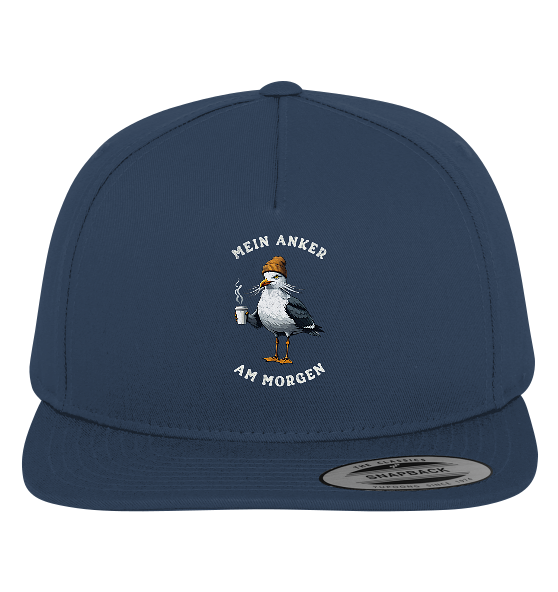 Mein Anker am Morgen Kaffee Möwe - Premium Snapback Cap