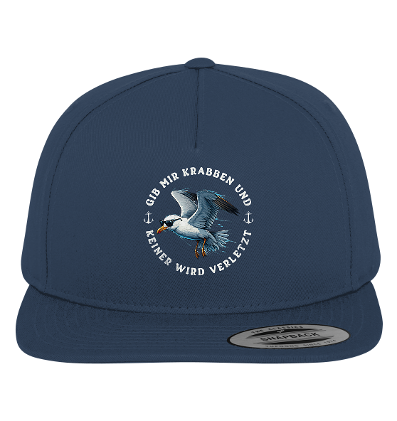Gib mir Krabben und keiner wird verletzt - Premium Snapback Cap - Kiebitzdelle