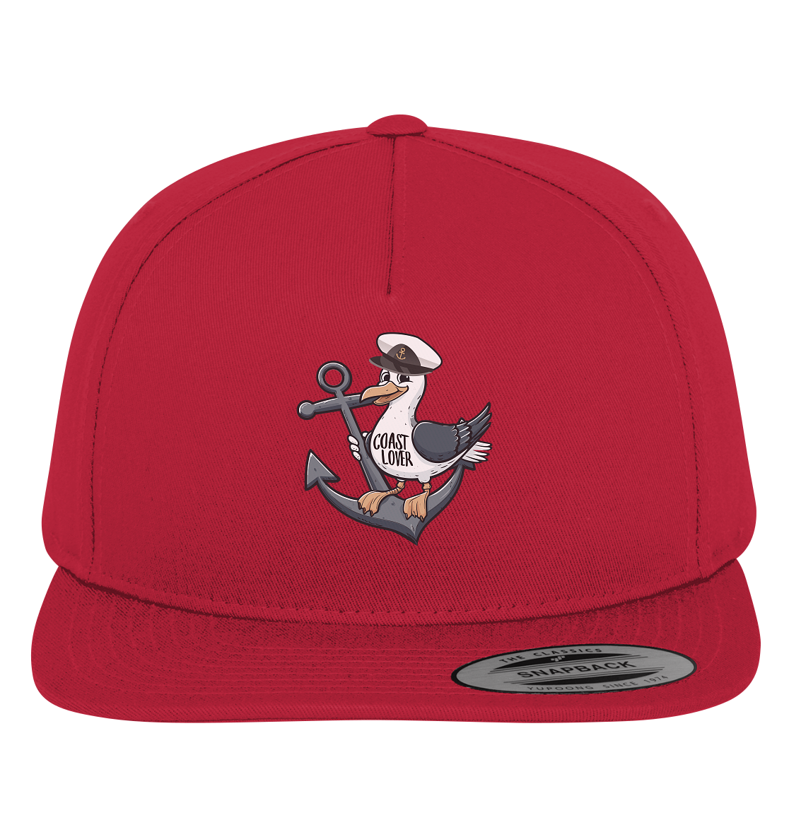 Coast Lover Möwe Kapitän - Premium Snapback Cap - Kiebitzdelle