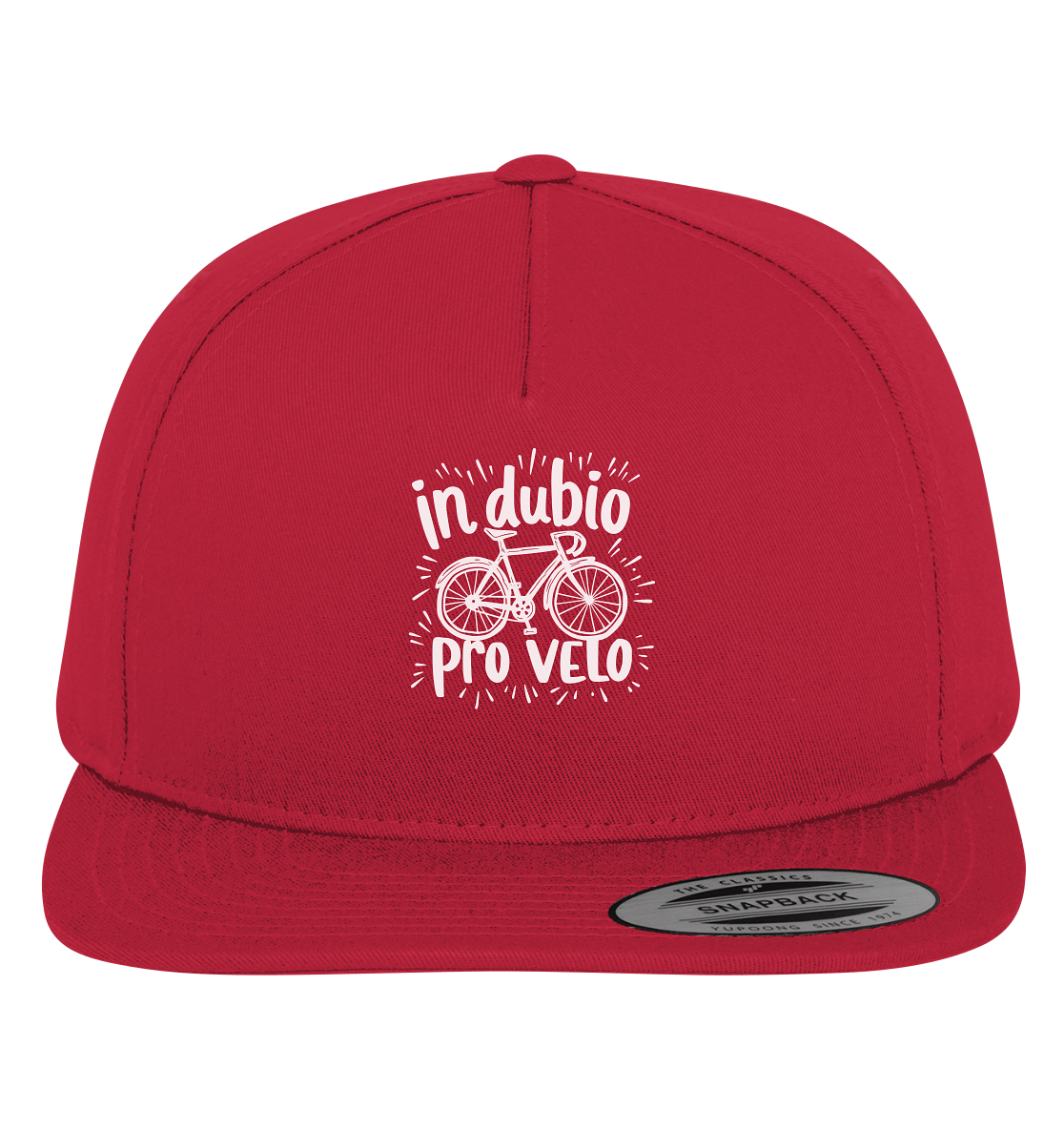 In dubio pro velo Fahrrad Spruch - Premium Snapback Cap - Kiebitzdelle