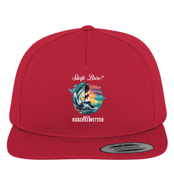 Steife Brise das ist Kuschelwetter Nordsee Spruch - Premium Snapback Cap - Kiebitzdelle