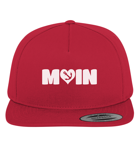 Moin Spruch mit Herz Anker - Premium Snapback Cap