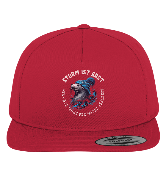 Sturm ist erst wenn die Robbe die Mütze verliert - Premium Snapback Cap - Kiebitzdelle