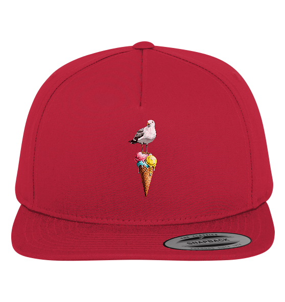 Eisdieb Freche Möwe mit Eiscreme - Premium Snapback Cap - Kiebitzdelle