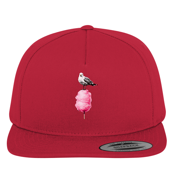 Möwe auf Zuckerwatte - Premium Snapback Cap - Kiebitzdelle