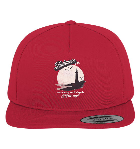 Moin Spruch Zuhause - Premium Snapback Cap - Kiebitzdelle