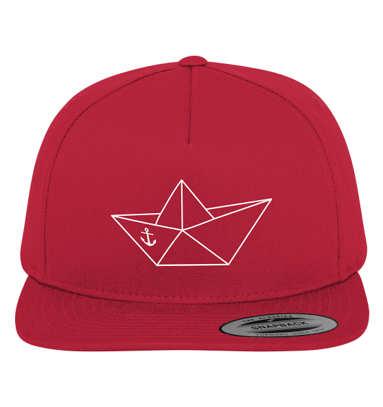 Papierschiff Papierboot Origami - Premium Snapback Cap - Kiebitzdelle