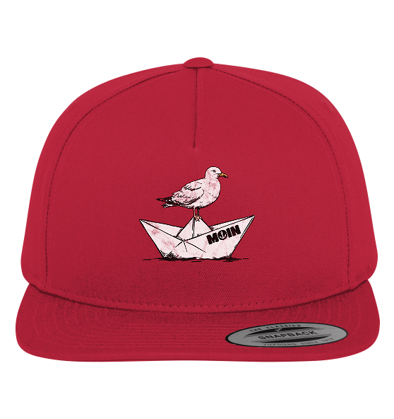 Papierschiff Möwe Moin - Premium Snapback Cap - Kiebitzdelle