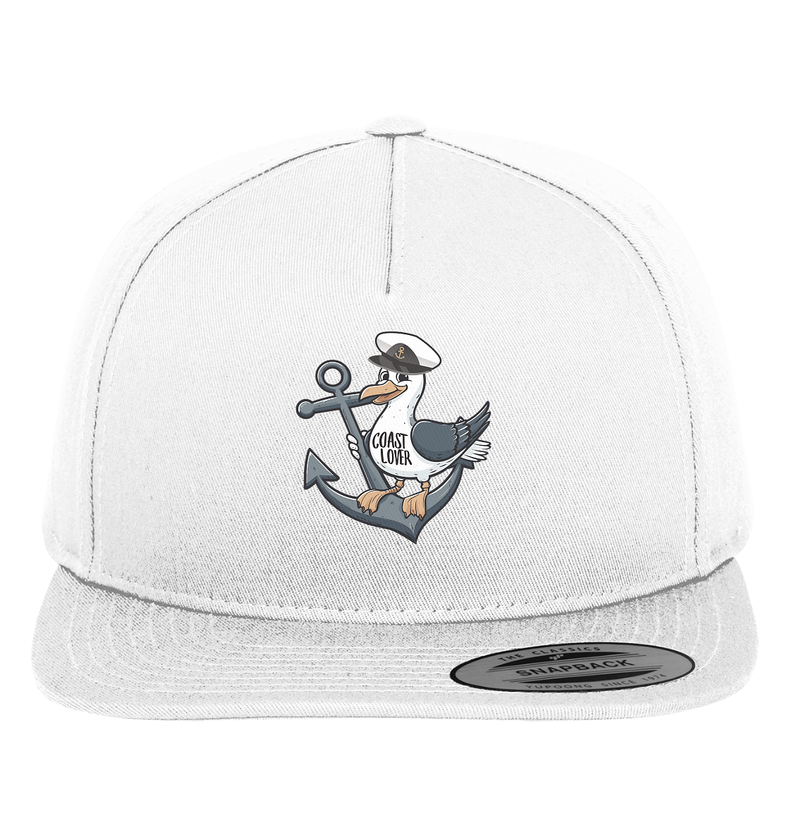 Coast Lover Möwe Kapitän - Premium Snapback Cap - Kiebitzdelle