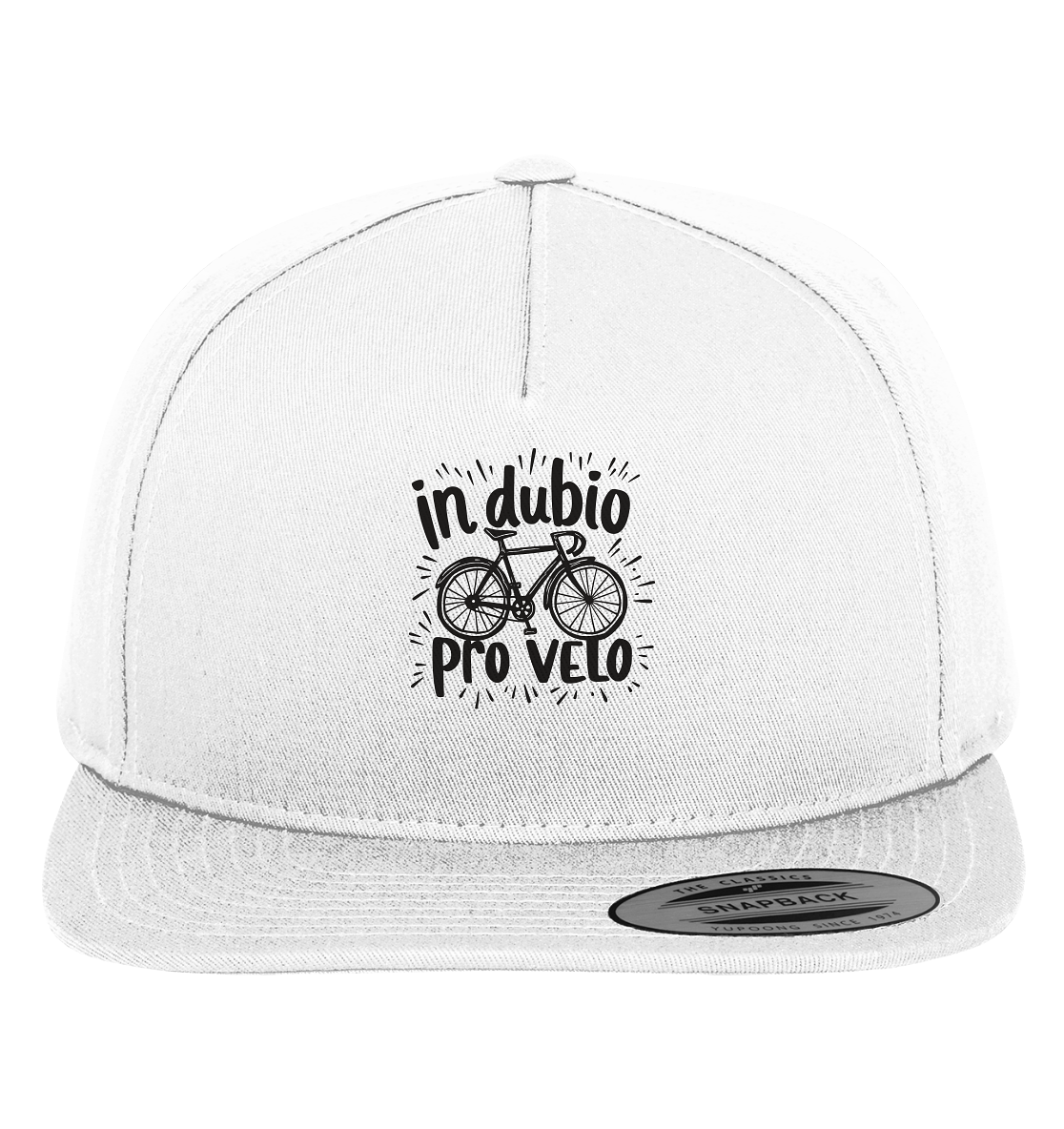 In dubio pro velo Fahrrad Spruch - Premium Snapback Cap - Kiebitzdelle