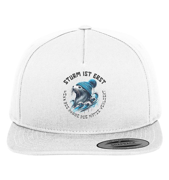 Sturm ist erst wenn die Robbe die Mütze verliert - Premium Snapback Cap - Kiebitzdelle