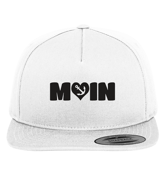 Moin Spruch mit Herz Anker - Premium Snapback Cap - Kiebitzdelle