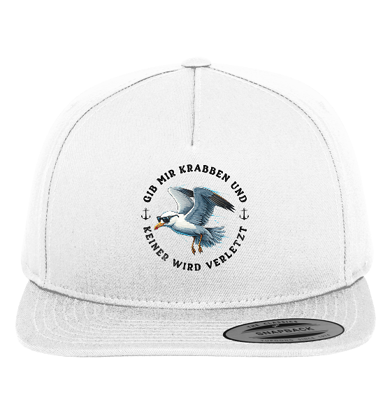 Gib mir Krabben und keiner wird verletzt - Premium Snapback Cap - Kiebitzdelle